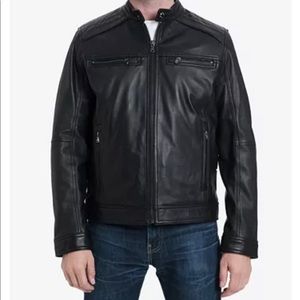 Michael Kors Genuine Leather Moto Jacket Medium